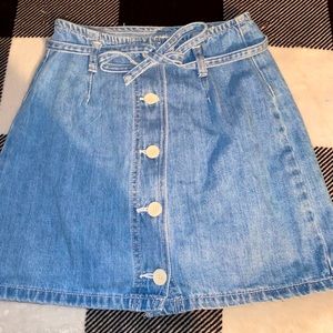 PacSun button front skirt